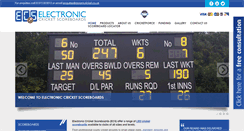 Desktop Screenshot of electroniccricketscoreboards.co.uk